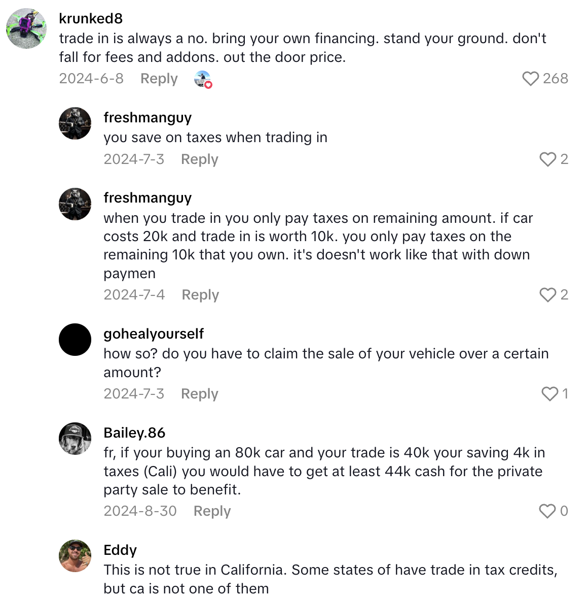 Screenshot 2025 07 06 at 8.19.43 AM A Car Expert Offered Advice About How To Answer Common Questions From Car Dealership Employees